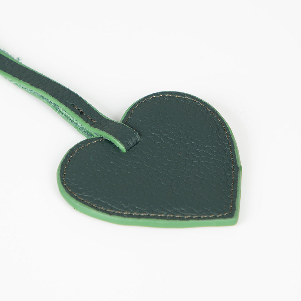 Cuore Moss Olive Hakiki Deri Çanta Charm