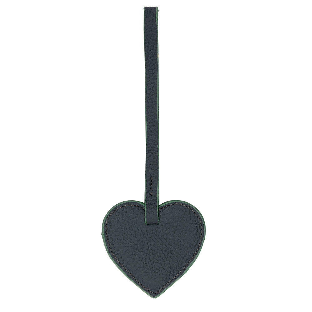 Cuore Moss Olive Hakiki Deri Çanta Charm