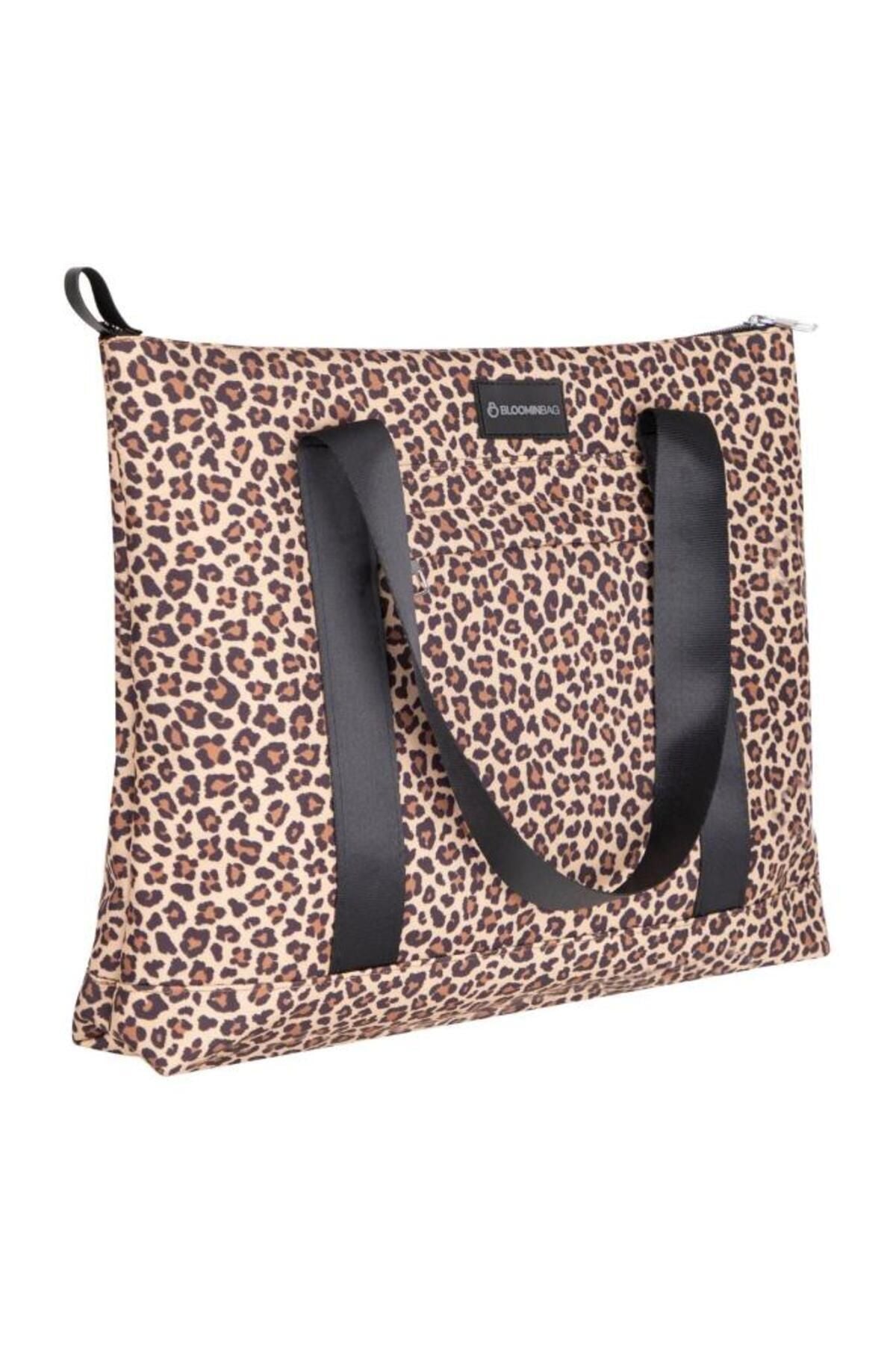 Bloominbag-Earthy Leopard Omuz çantası / Tote Bag-2-Milagron.com