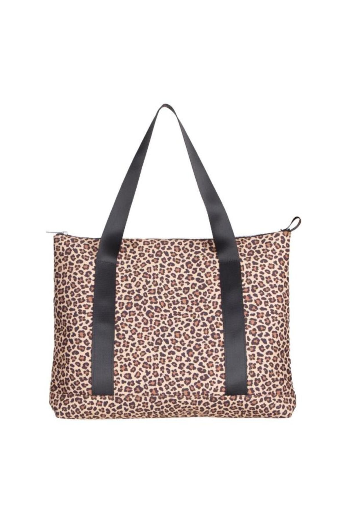Bloominbag-Earthy Leopard Omuz çantası / Tote Bag-3-Milagron.com