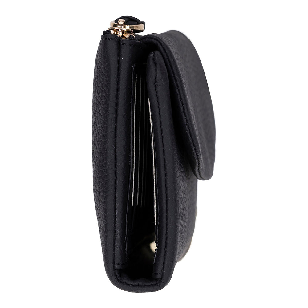 Élia Noir Black Medium Deri Kadın Cüzdan & Clutch