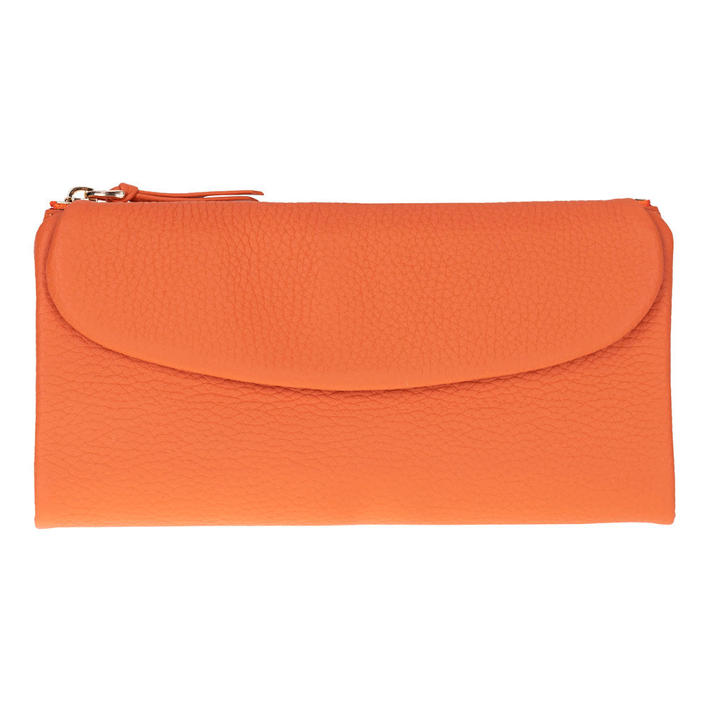 Élia Pebble Orange Large Deri Kadın Cüzdan & Clutch