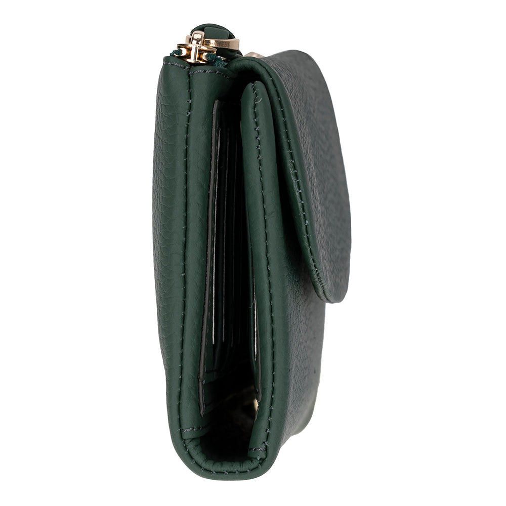 Élia Soft Olive Medium Deri Kadın Cüzdan & Clutch