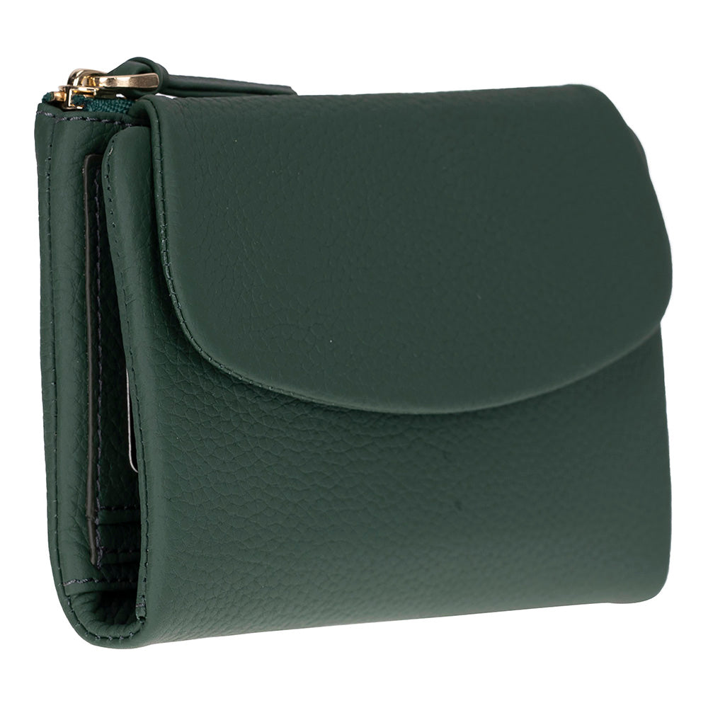 Élia Soft Olive Medium Deri Kadın Cüzdan & Clutch