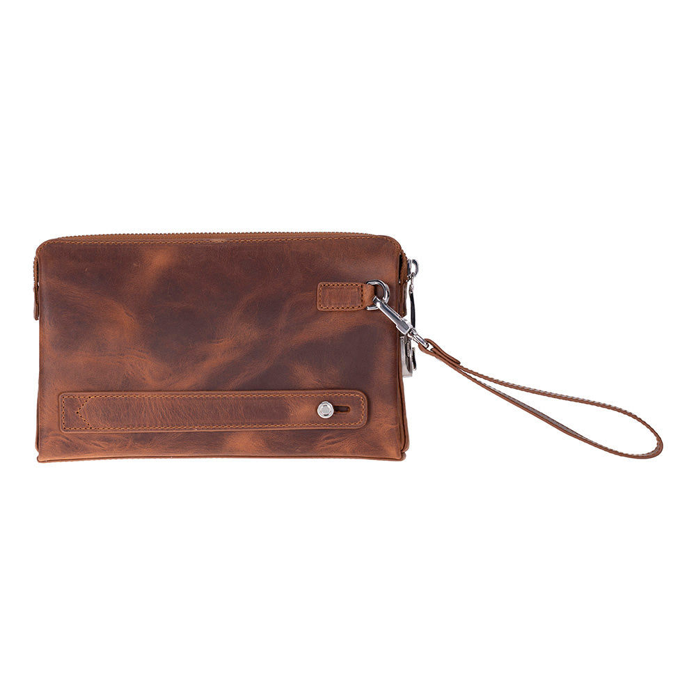 Forte Wrist Heritage Saddle Unisex Kilitli Clutch Çanta