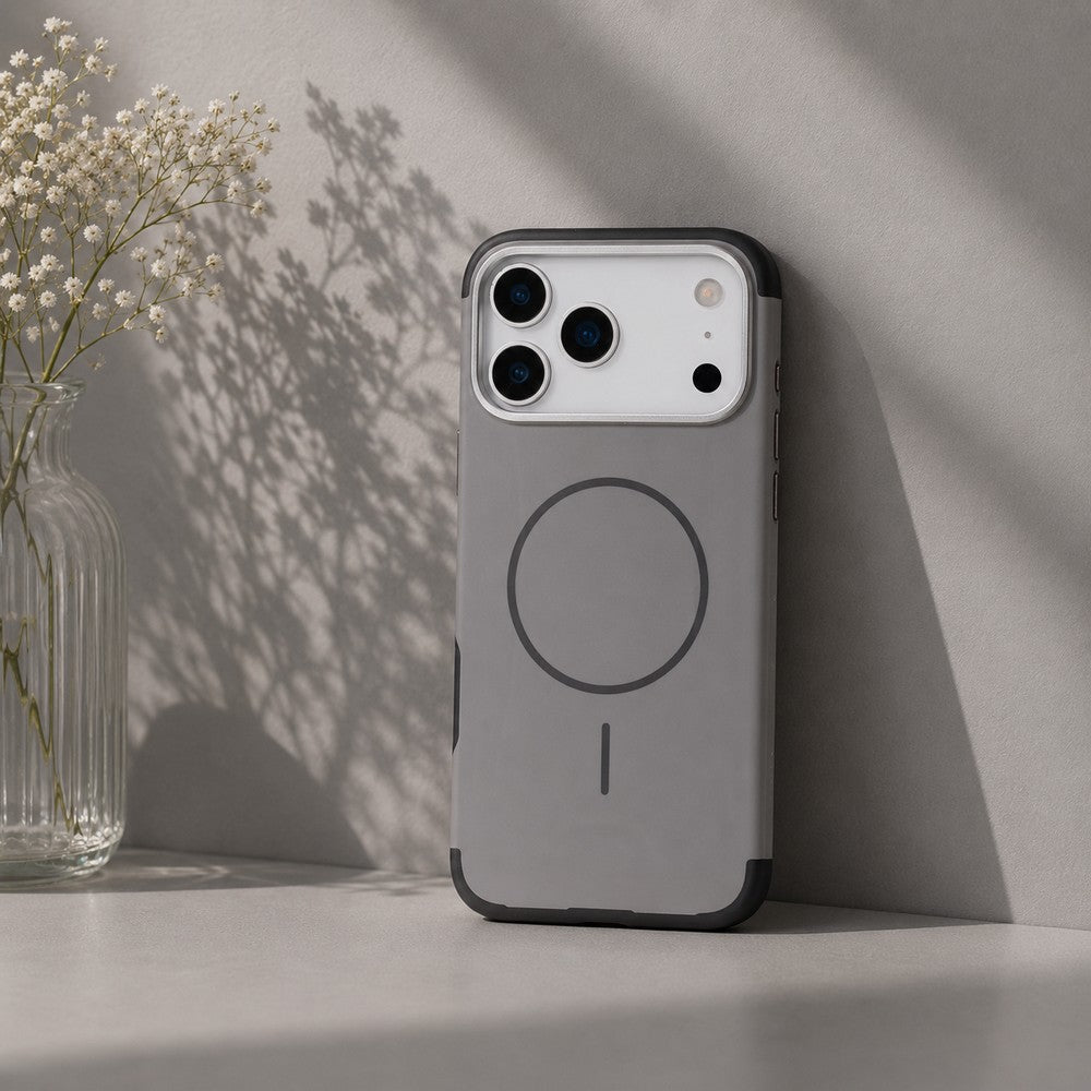 Halo Cloud Gray Magsafe Matte Iphone 17 Pro Max(6.9") Kılıfı