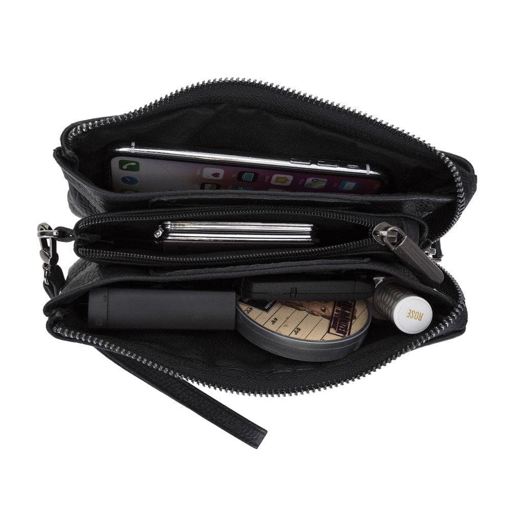 Bloominbag-Jaya Marcona Urban Noir Deri El çantası-2-Milagron.com