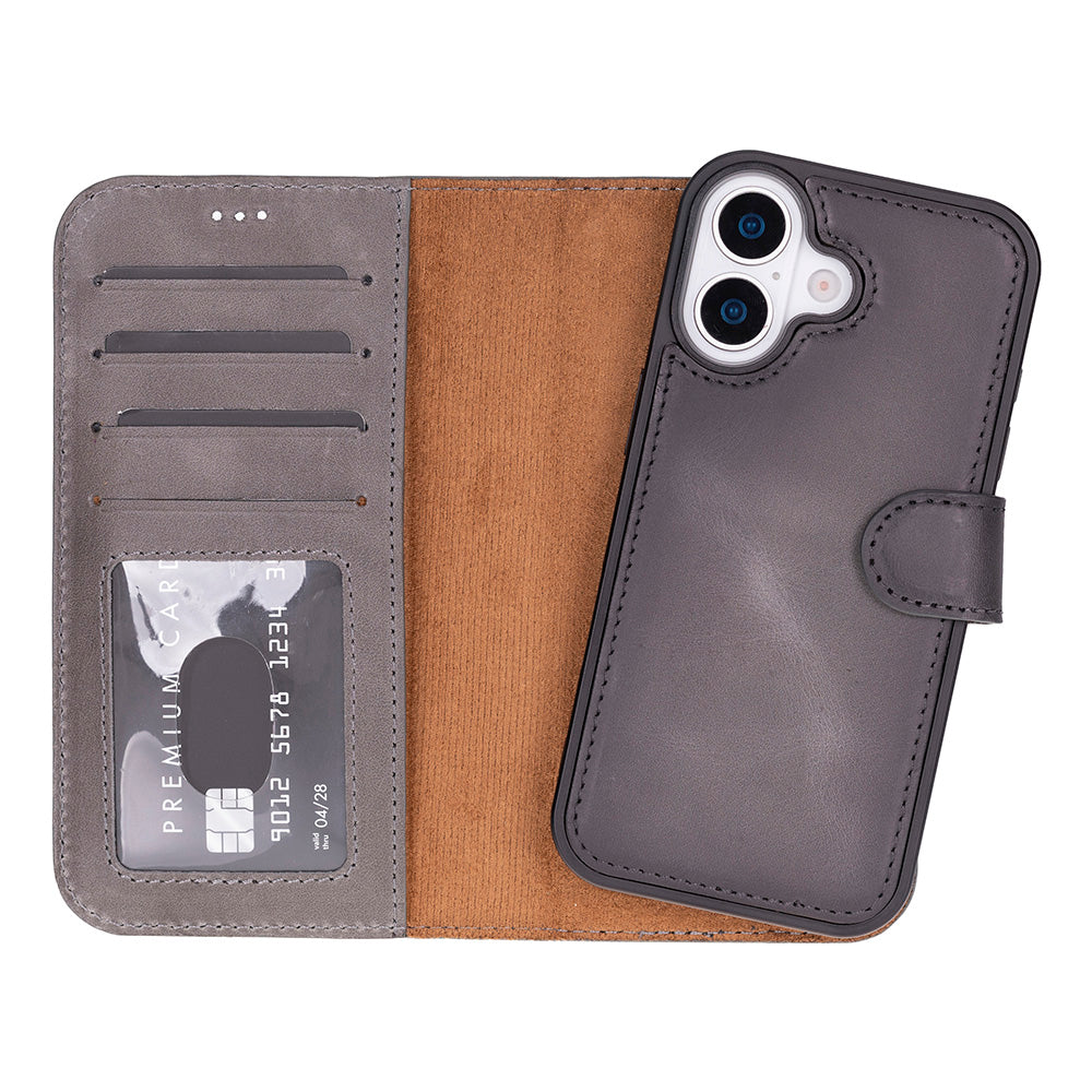 Magic Iphone 17 Leather Detachable Wallet Case