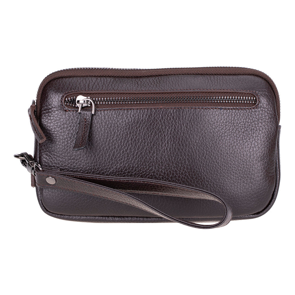Majeste Nude Buff Brown Curated Deri Clutch Bag