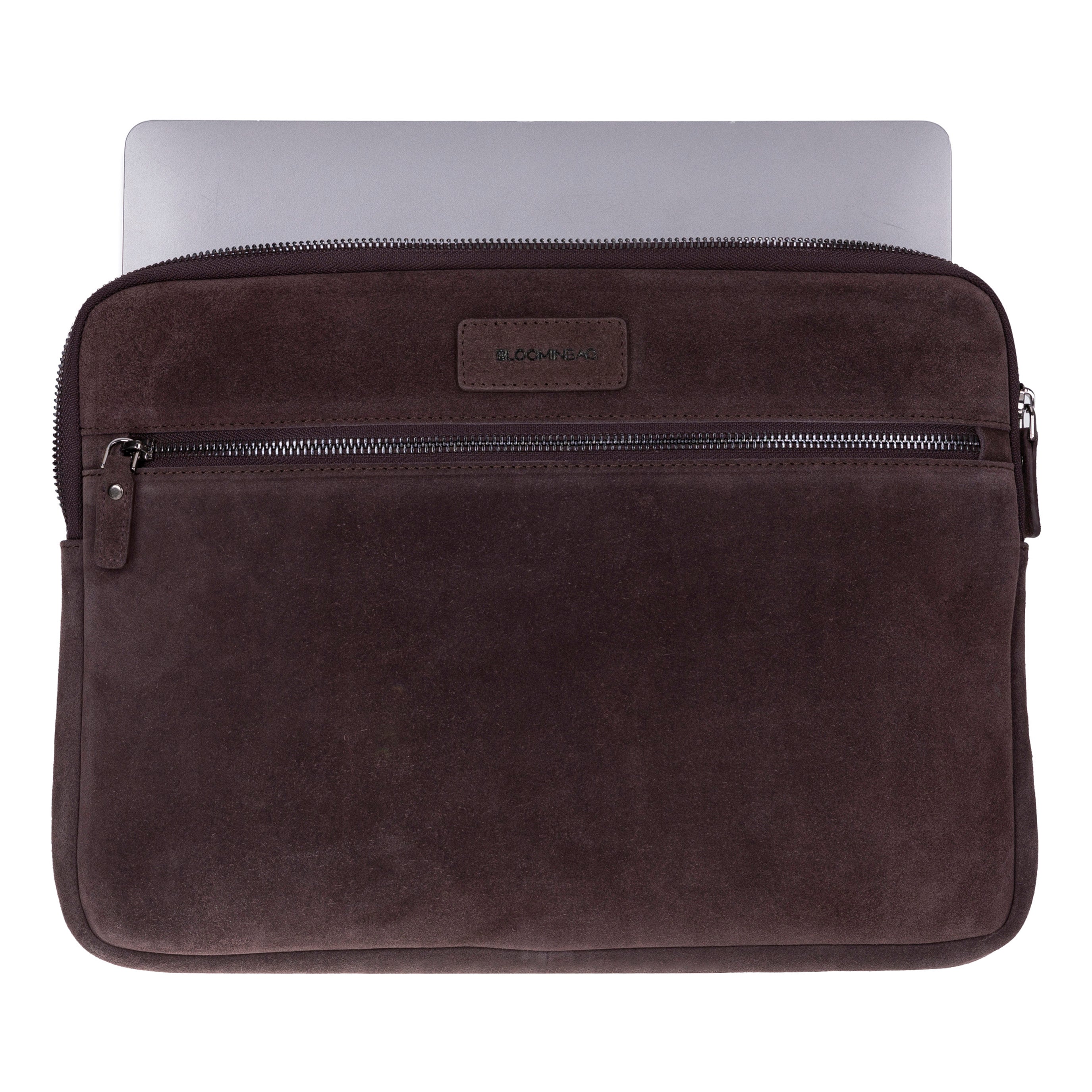 Mocha Still Hakiki Süet Deri 13-14 Inç Macbook/Laptop Kılıfı