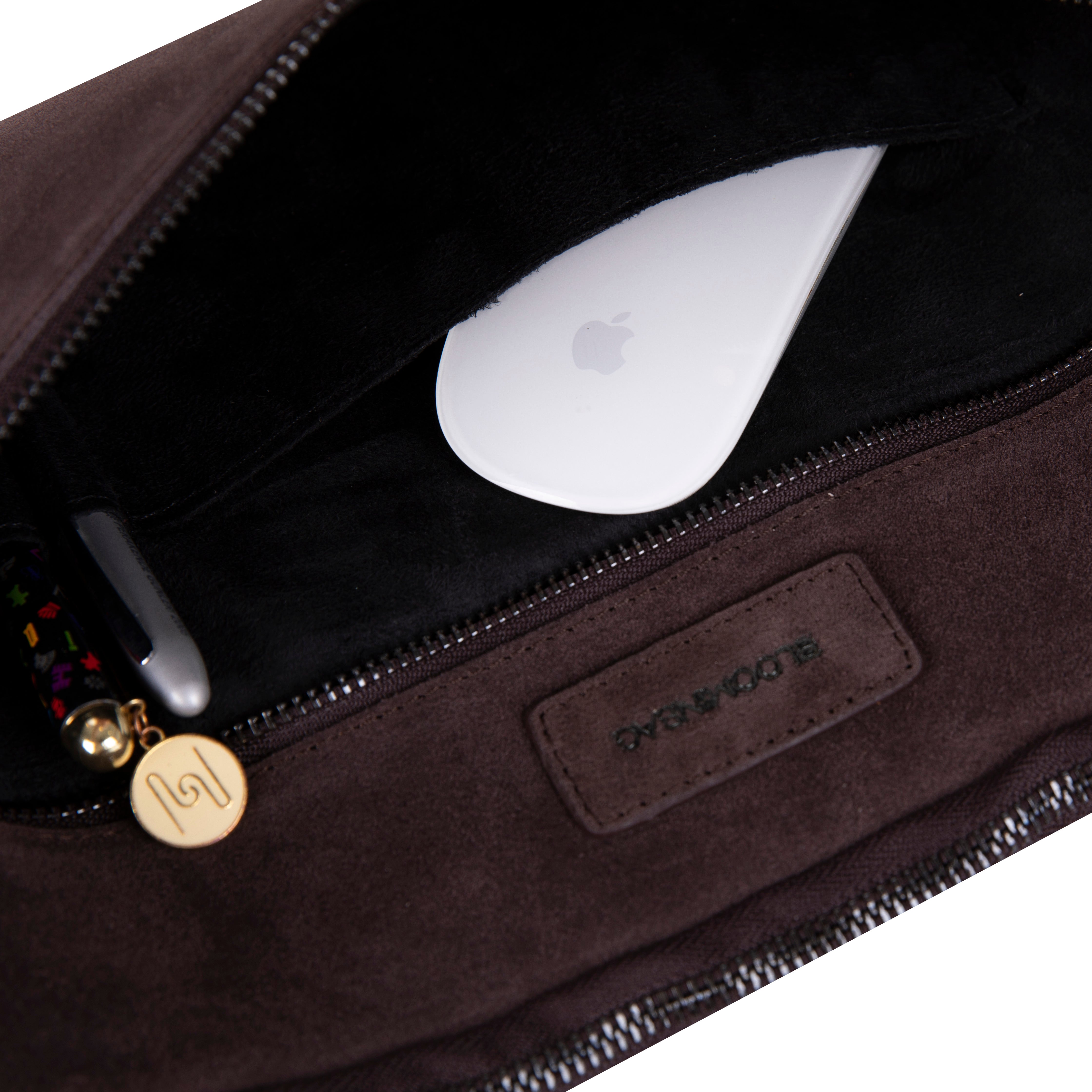 Mocha Still Hakiki Süet Deri 15-16 Inç Macbook/Laptop Kılıfı