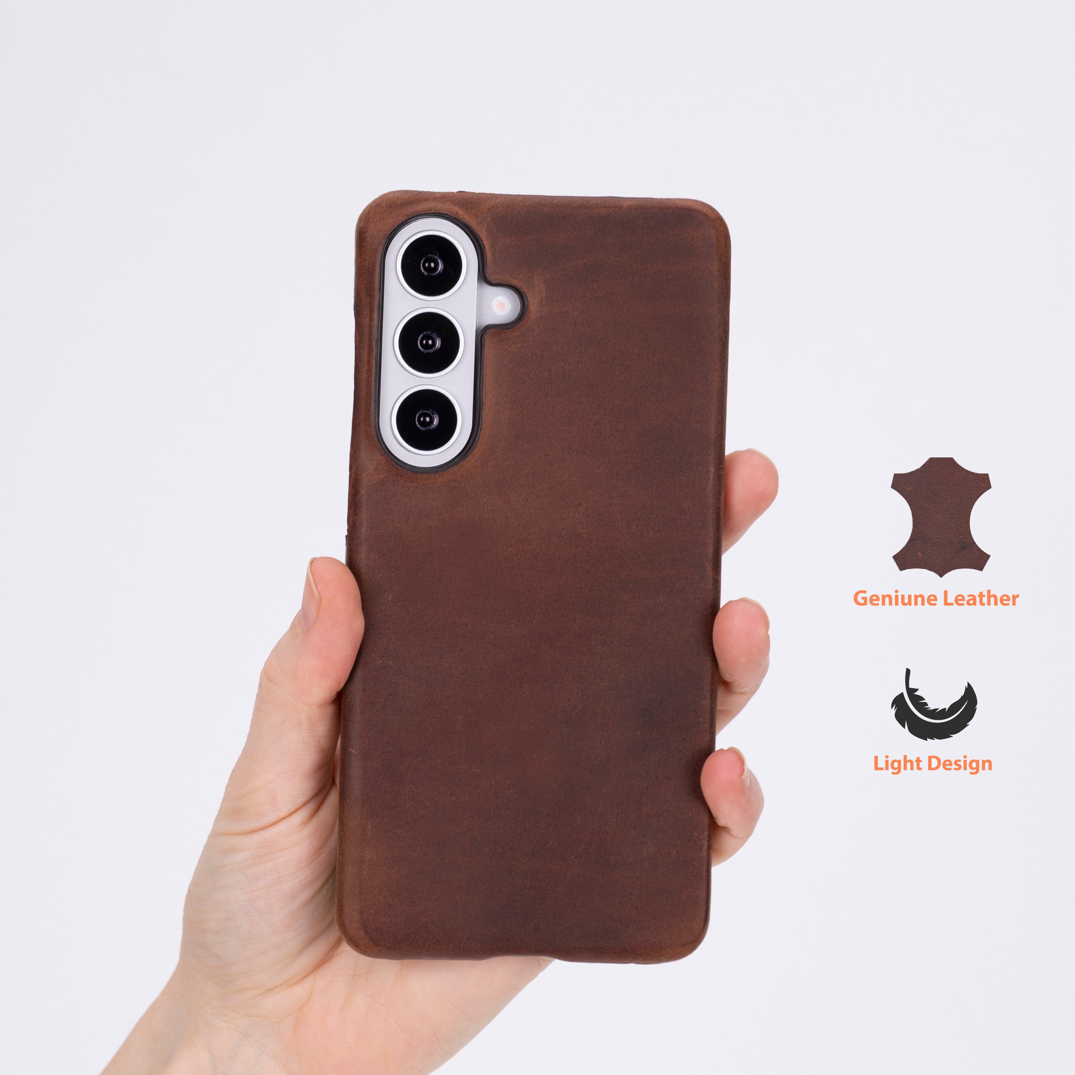 Monte Espresso Brown Deri Telefon Kılıfı Samsung Galaxy S26 Plus (6.7") | Ultra İnce Premium Leather Case