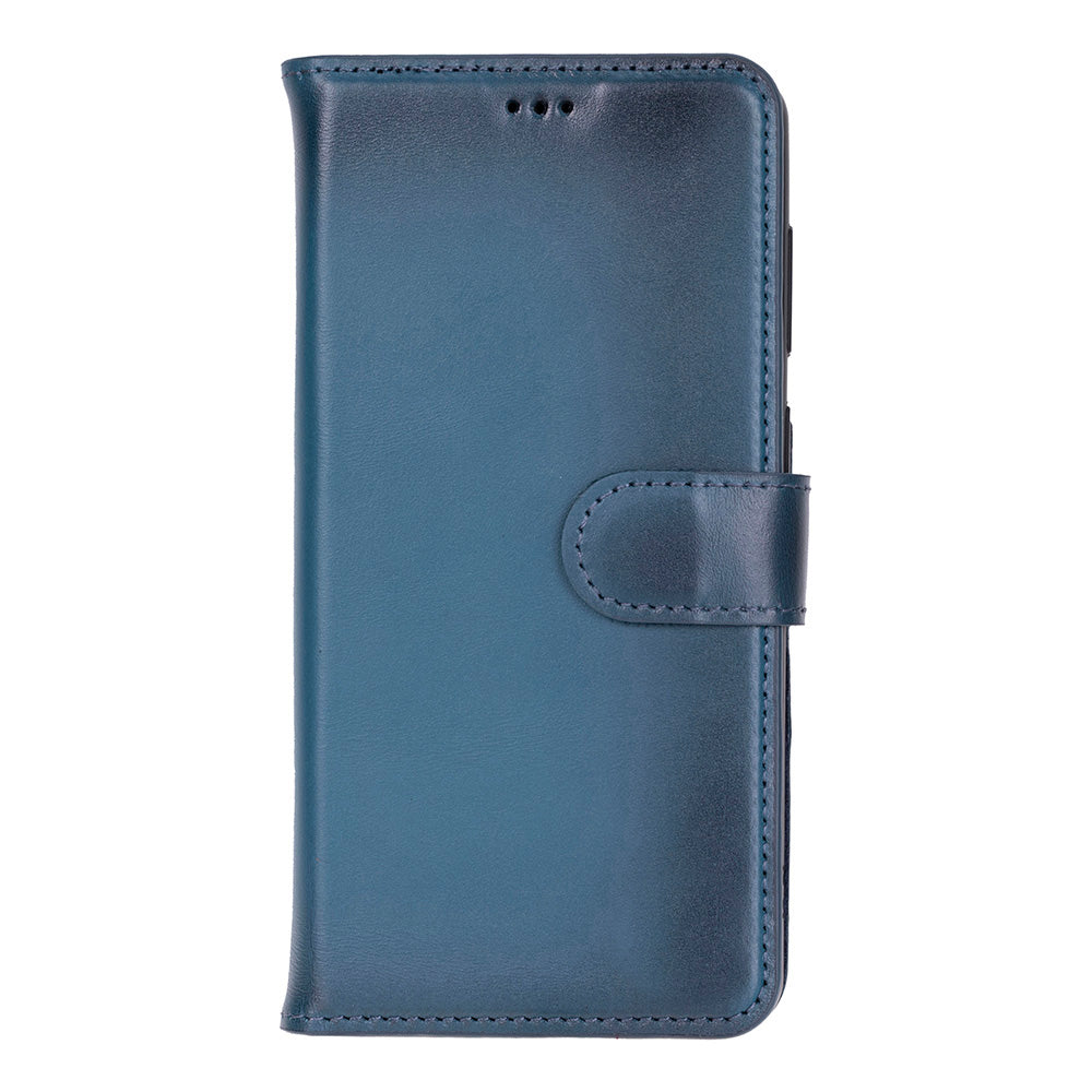 Monte Midnight Blue Samsung Galaxy S26 Plus (6.7") Hakiki Deri Çıkarılabilir Cüzdanlı Telefon Kılıfı
