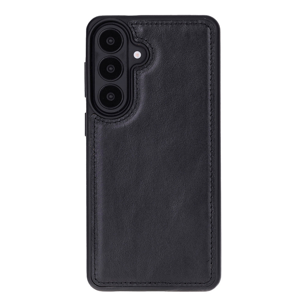 Monte Noir Black Samsung Galaxy S26 Plus (6.7") Hakiki Deri Çıkarılabilir Cüzdanlı Telefon Kılıfı