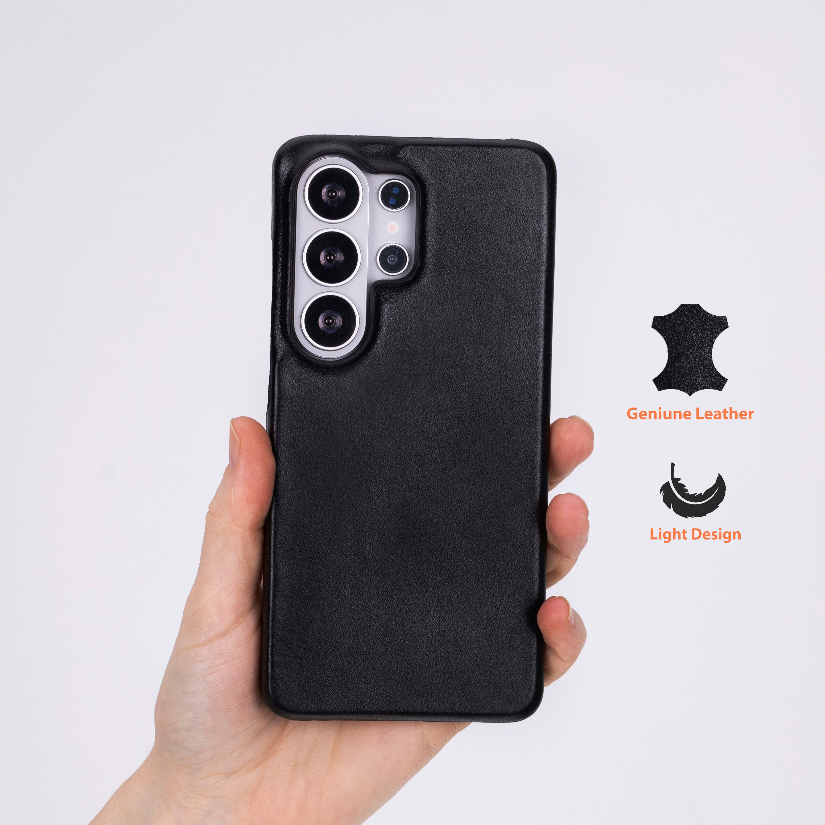Monte Onyx Black Deri Telefon Kılıfı Samsung Galaxy S26 Ultra (6.9") | Ultra İnce Premium Leather Case