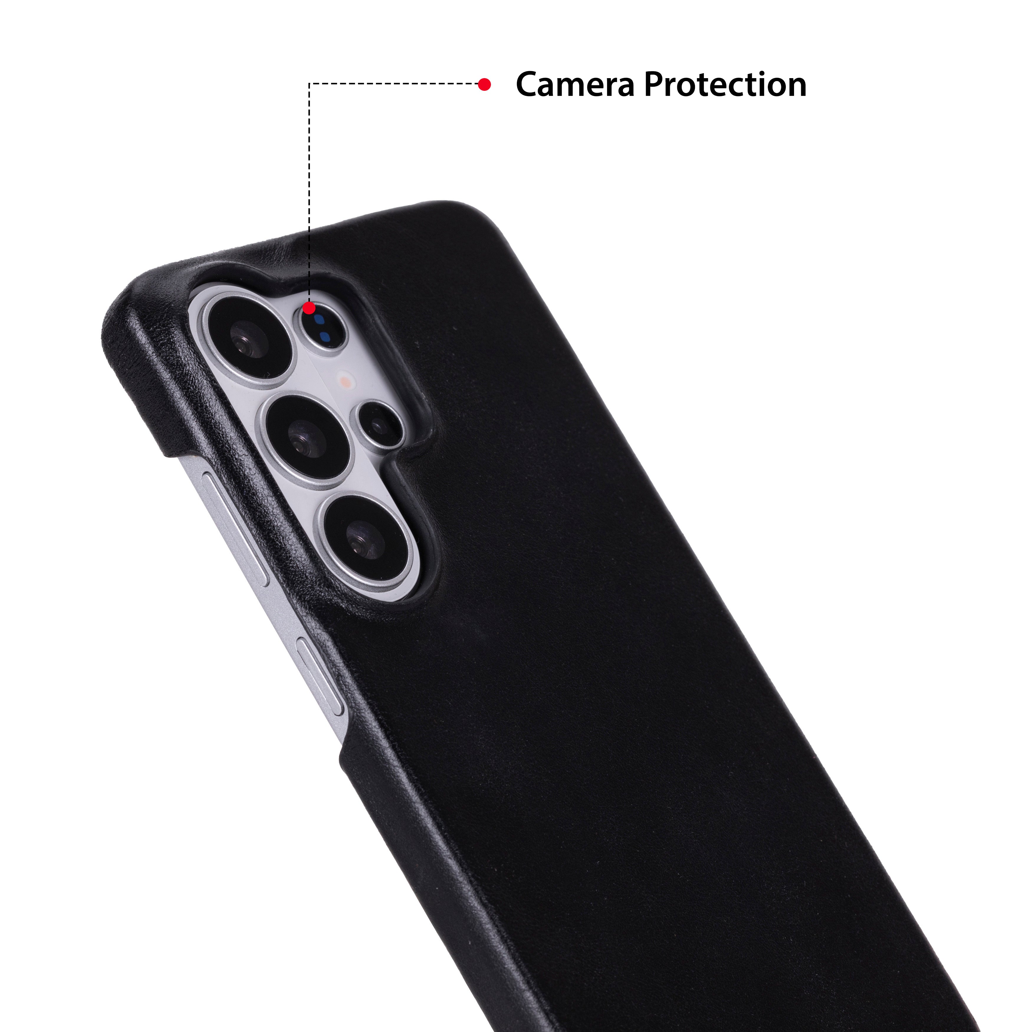 Monte Onyx Black Deri Telefon Kılıfı Samsung Galaxy S26 Ultra (6.9") | Ultra İnce Premium Leather Case