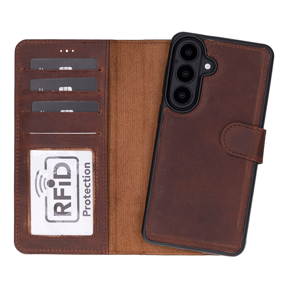 Monte Saddle Heritage Samsung Galaxy S26 Plus (6.7") Deri Çıkarılabilir Cüzdanlı Telefon Kılıfı
