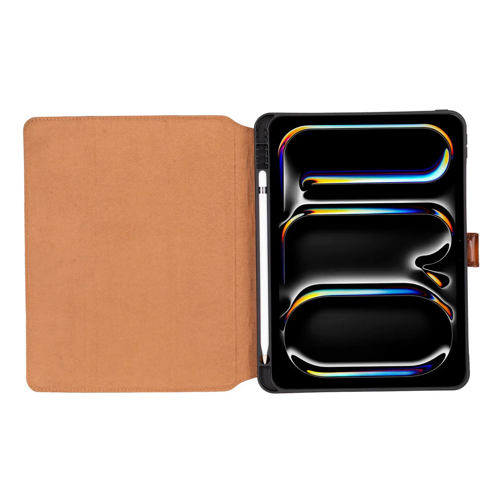 Porté Espresso Brown Hakiki Deri Ipad Kılıfı – Ipad Pro 13” (2024)