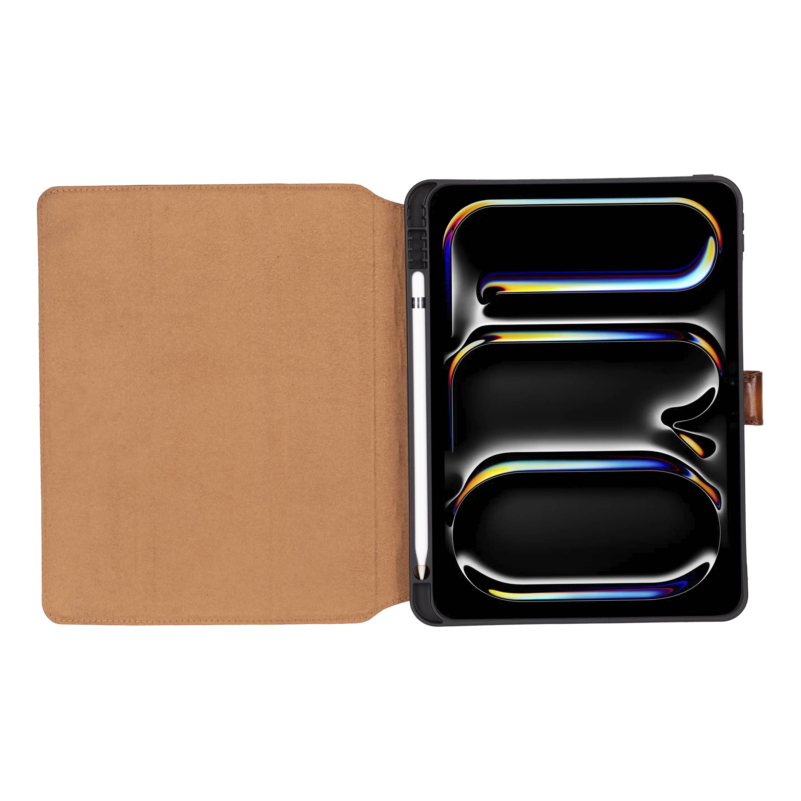 Porté Warm Tan Hakiki Deri Ipad Kılıfı – Ipad Pro 11” (2024)