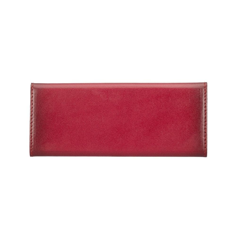 Prisma Classic Red Deri Gözlük Kılıfı – Mıknatıslı Üçgen Tasarım