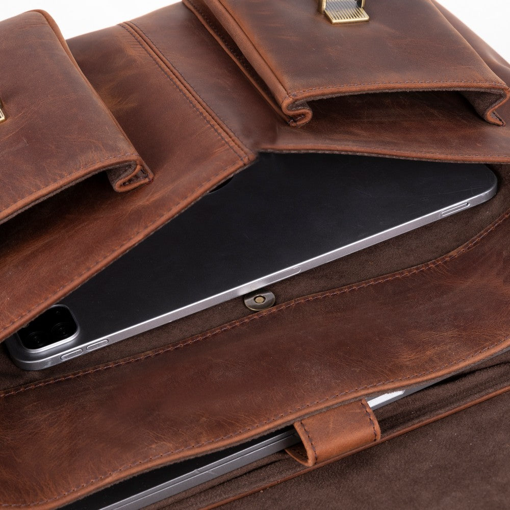 Rivoli Saddle Heritage Hakiki Deri 13–14 Inç Laptop Ve Evrak Çantası