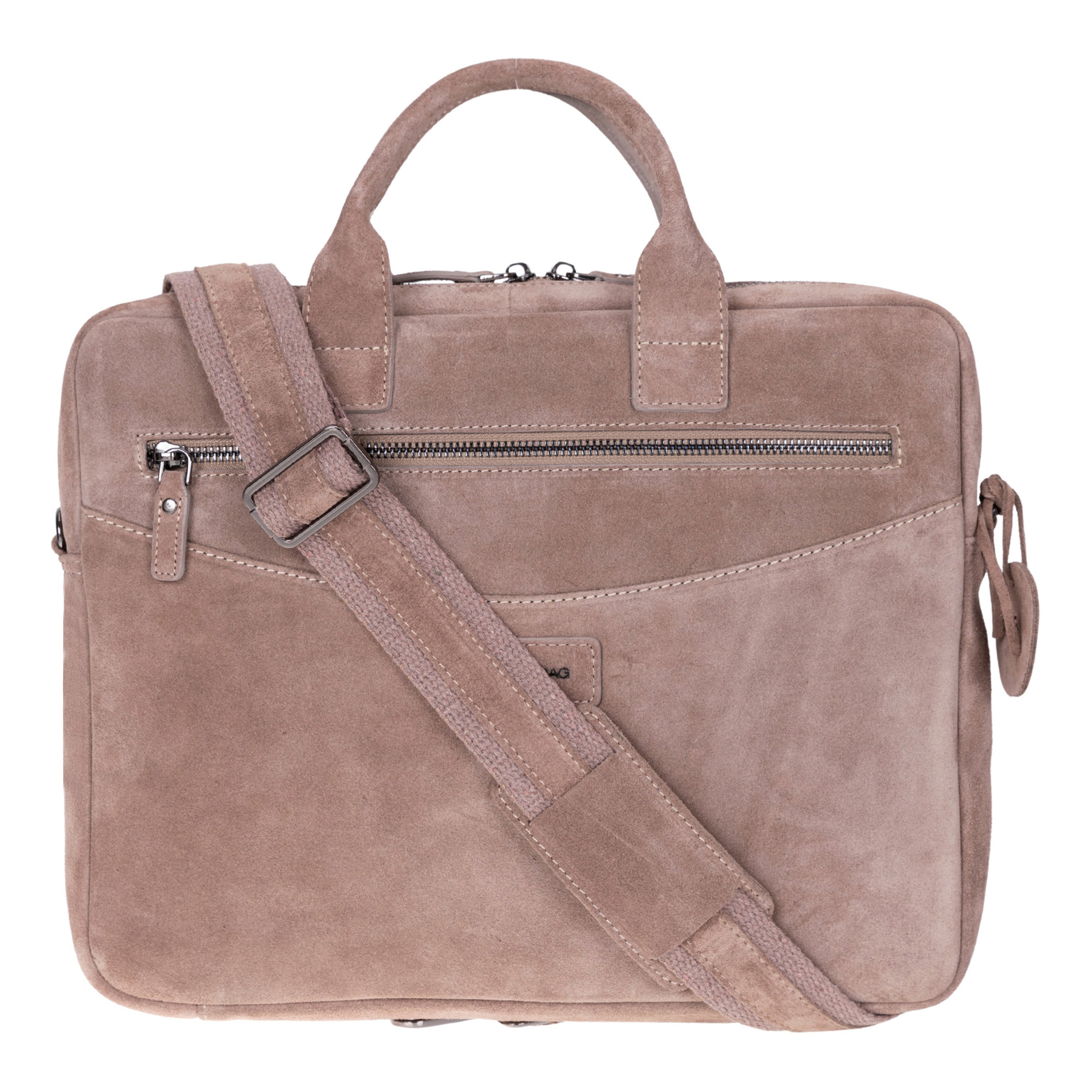 Sand Still Hakiki Süet Deri 15-16 Inç Macbook/Laptop Çantası