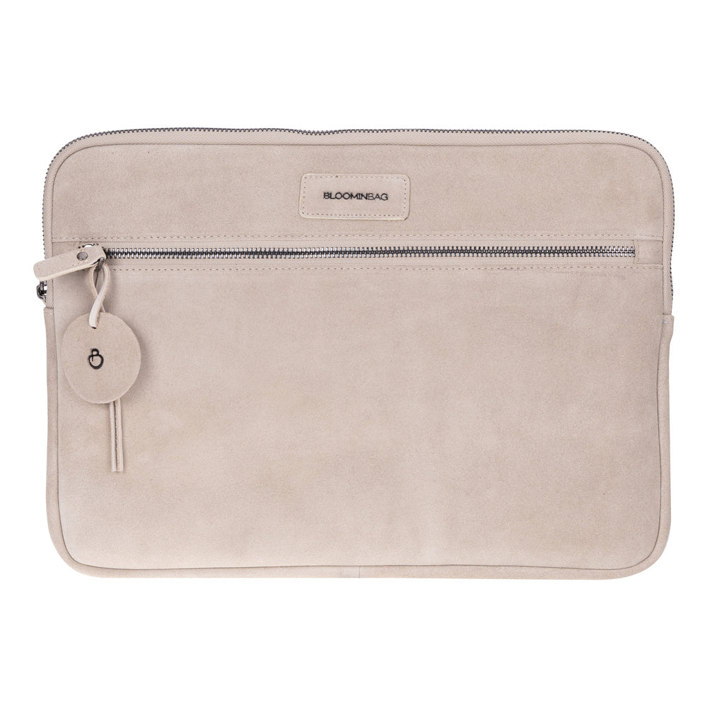 Sand Still Hakiki Süet Deri 15-16 Inç Macbook/Laptop Kılıfı