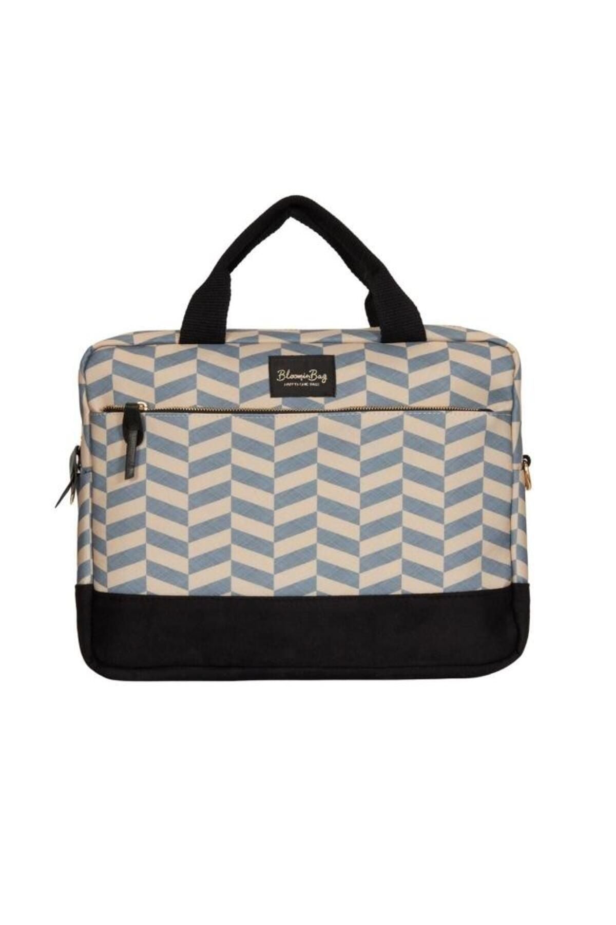 Bloominbag-Smokey Chevron 13 14 Inç Laptop / Mac Book çantası-1-Milagron.com