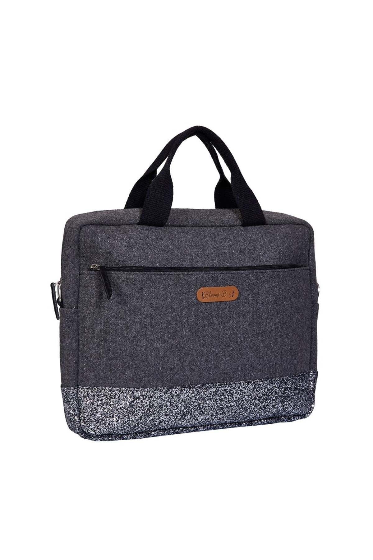 Bloominbag-Smokey Glitter 13 14 Inç Laptop / Mac Book çantası-3-Milagron.com