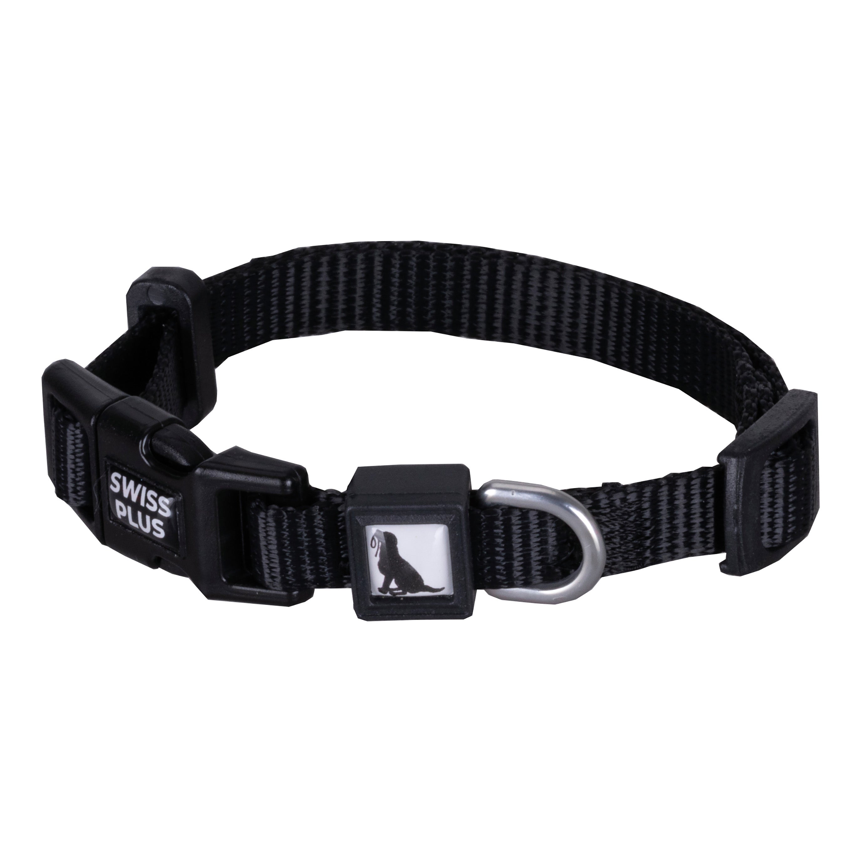 Swissplus Urban Paws Köpek Tasması – Noir Black | Ayarlanabilir, Dayanıklı, Hafif-10Mm
