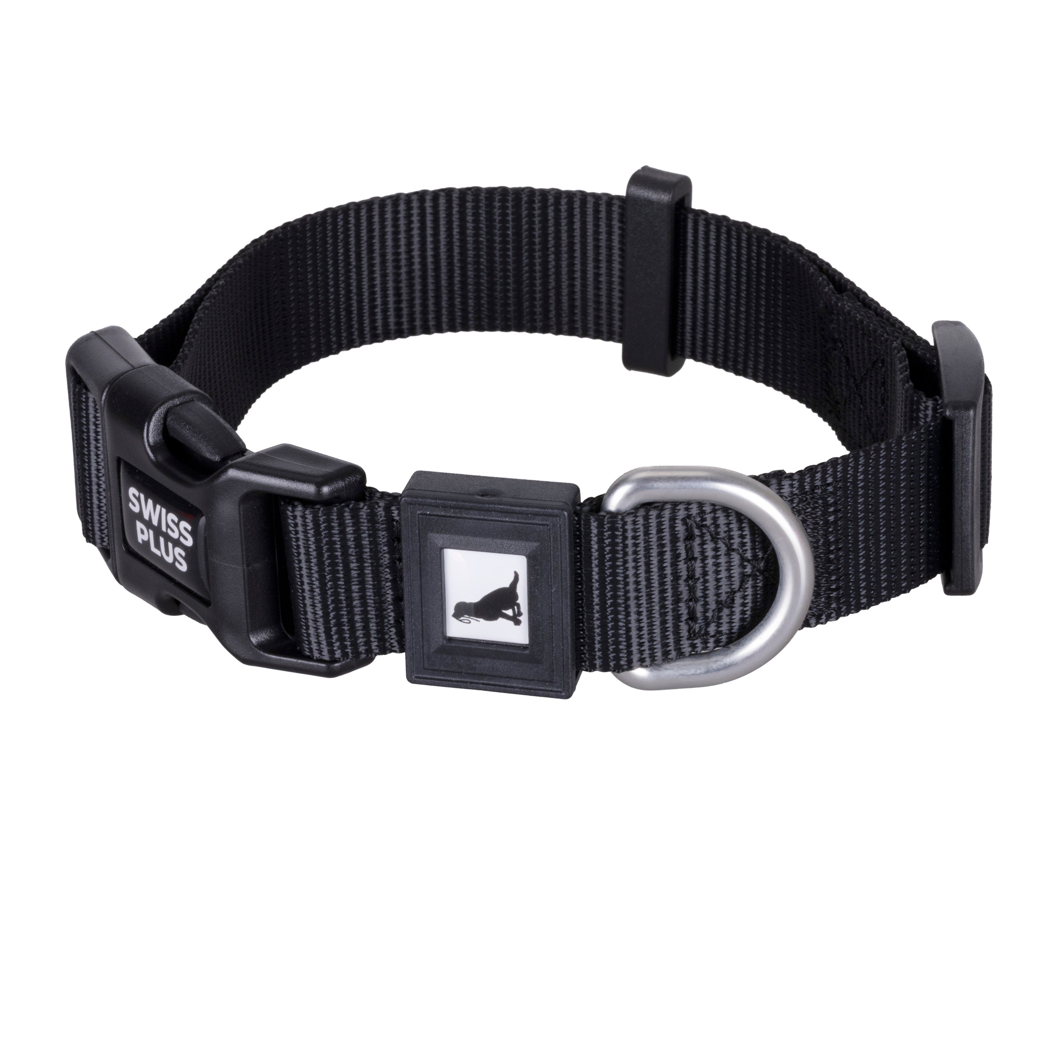 Swissplus Urban Paws Köpek Tasması – Noir Black | Ayarlanabilir, Dayanıklı, Hafif-20Mm