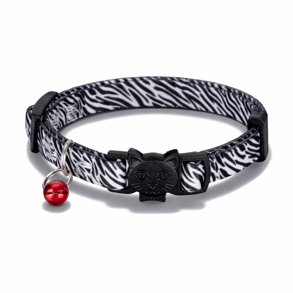 Swissplus Urban Paws Zebra Noir Recycled Kedi Tasması- 10 Mm