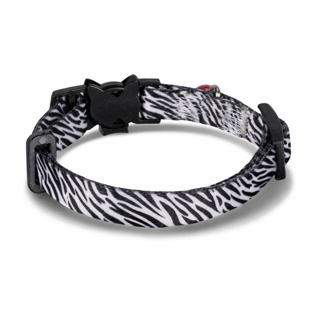 Swissplus Urban Paws Zebra Noir Recycled Kedi Tasması- 10 Mm