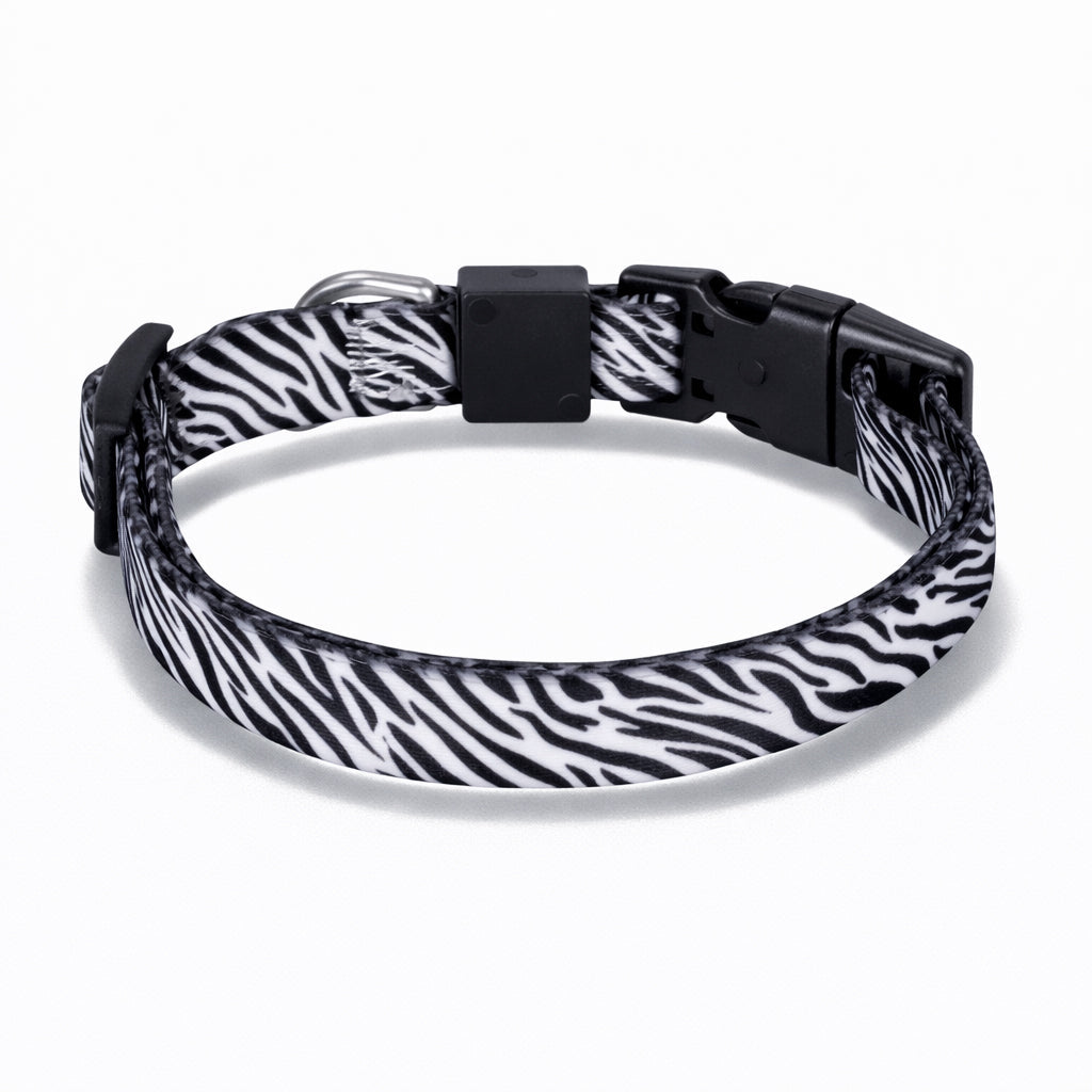 Swissplus Urban Paws Zebra Noir Recycled Köpek Tasması - 10 Mm