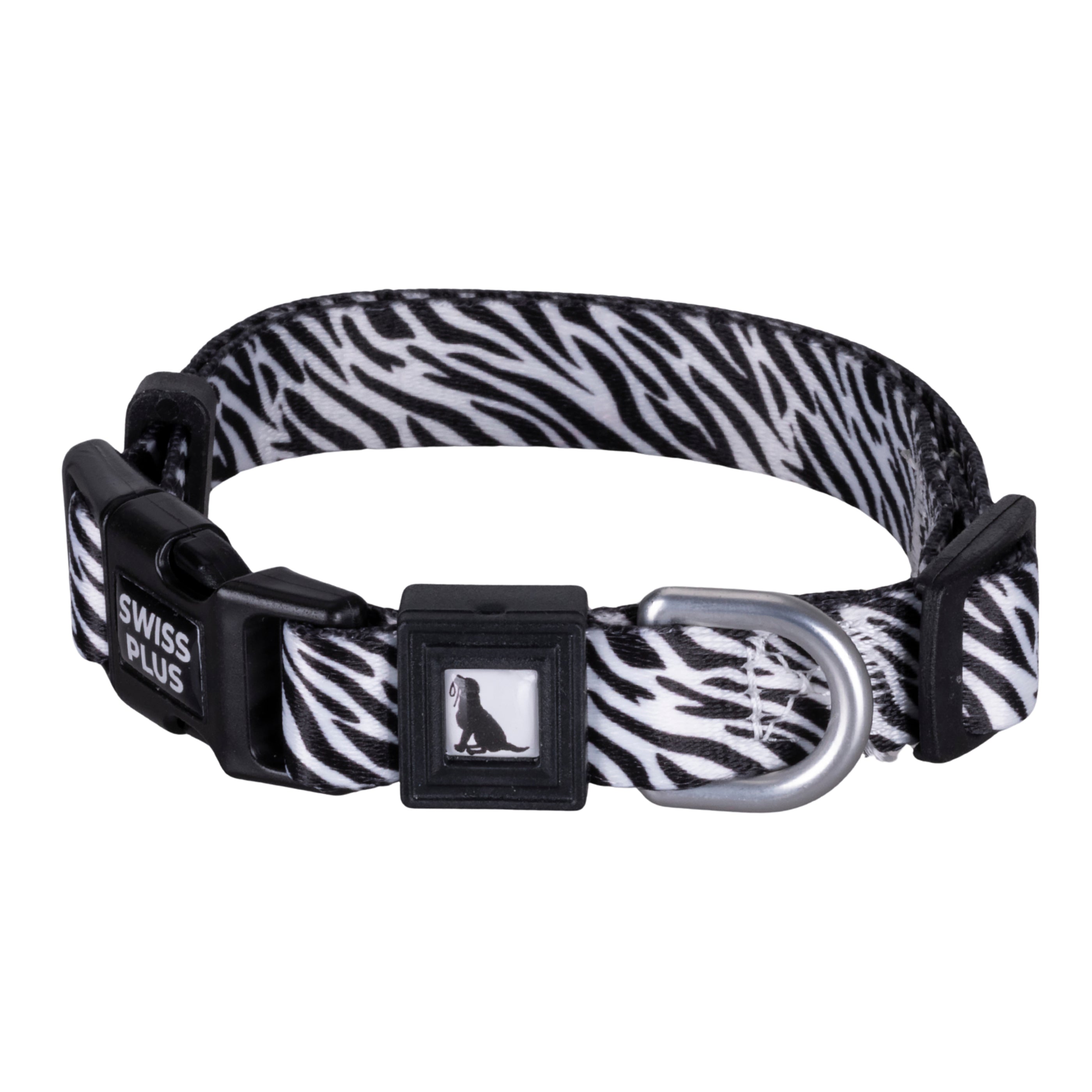 Swissplus Urban Paws Zebra Noir Recycled Köpek Tasması - 25 Mm