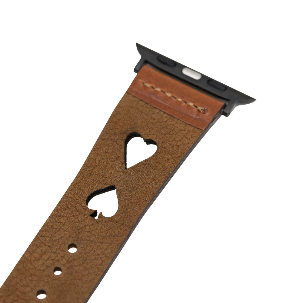 Valais Siena Tan Leather Apple Watch Kordon-44/45/46/49Mm