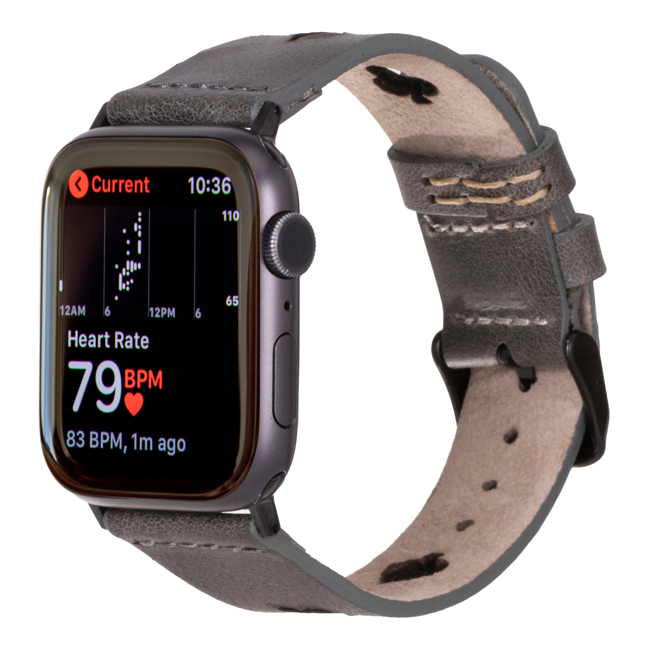 Valais Stone Ash Leather Apple Watch Kordon-44/45/46/49Mm