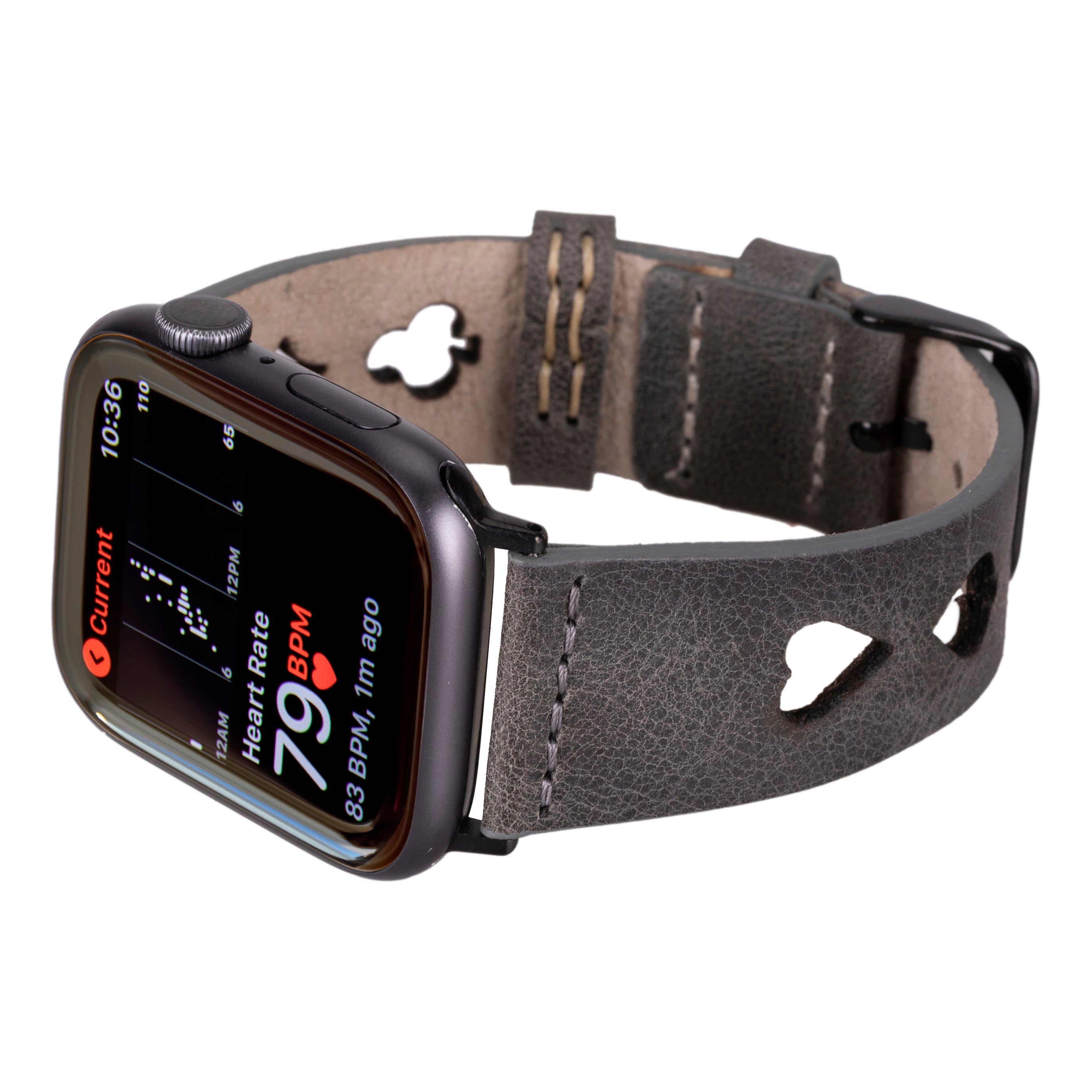 Valais Stone Ash Leather Apple Watch Kordon-44/45/46/49Mm