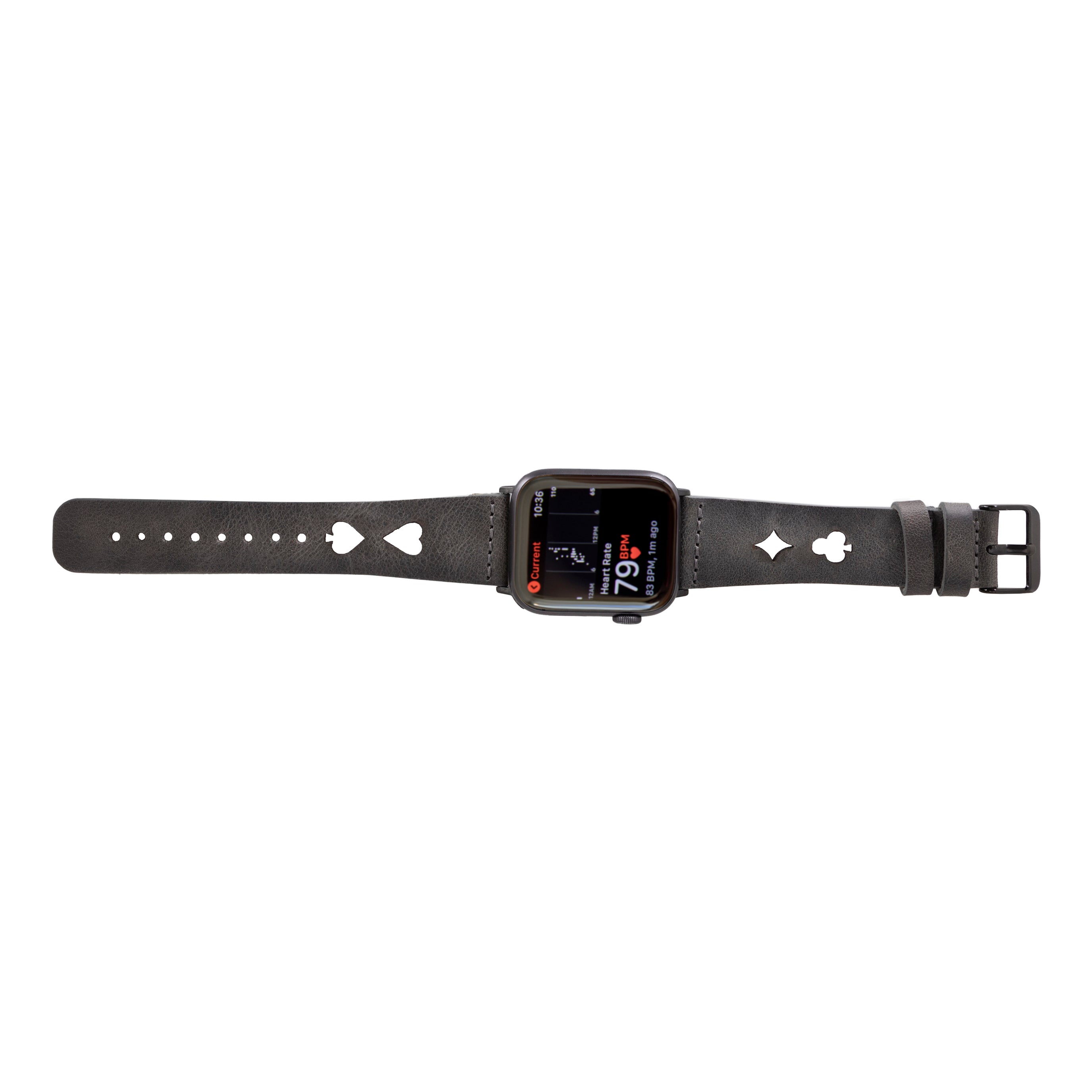 Valais Stone Ash Leather Apple Watch Kordon-44/45/46/49Mm