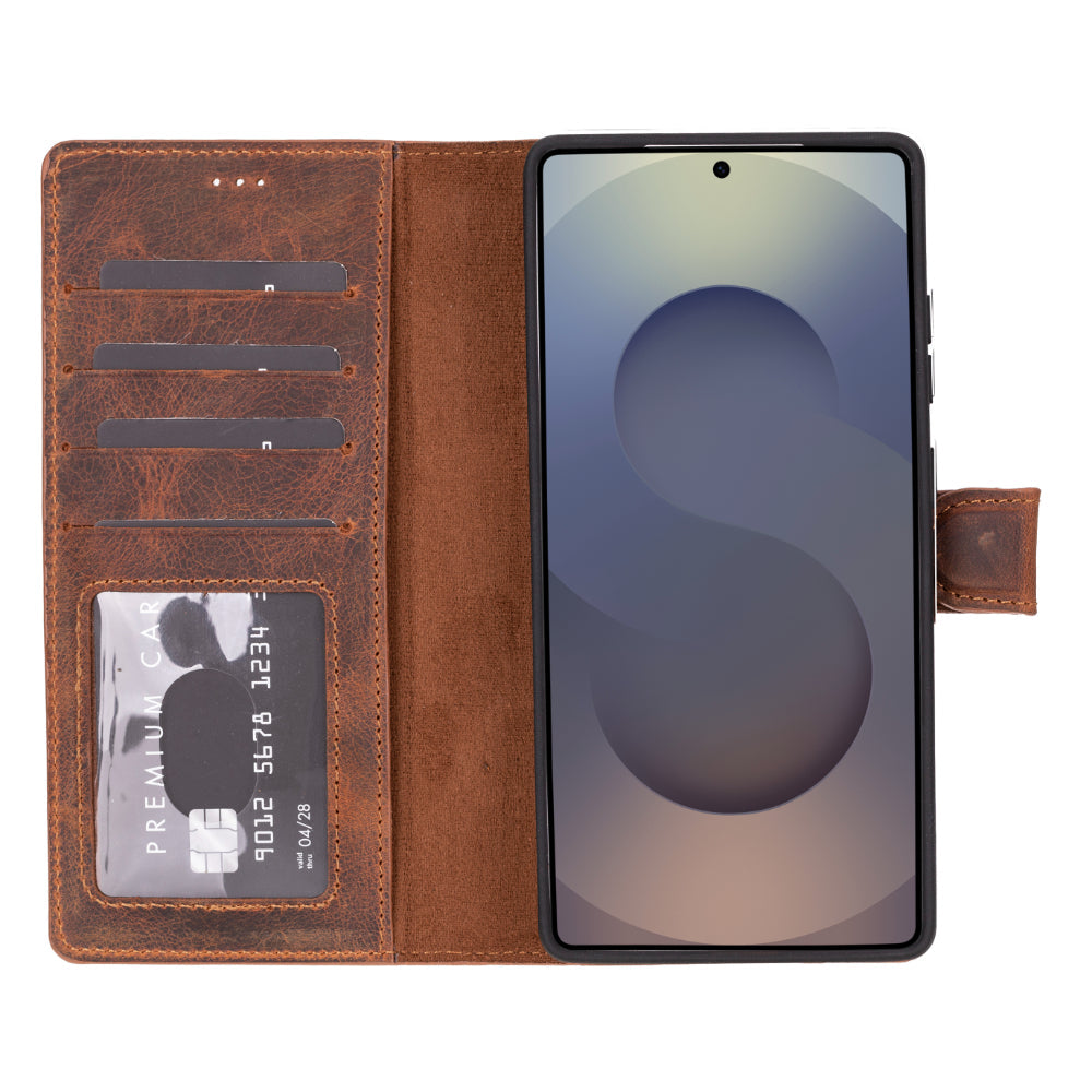 Valeno Saddle Heritage Deri Samsung Galaxy S25 Ultra(6.9”) Manyetik Ayrılabilir Cüzdanlı Telefon Kılıfı