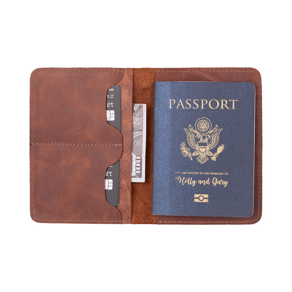 Viaggio Voyager Brown Deri Pasaport Ve Kart Kılıfı