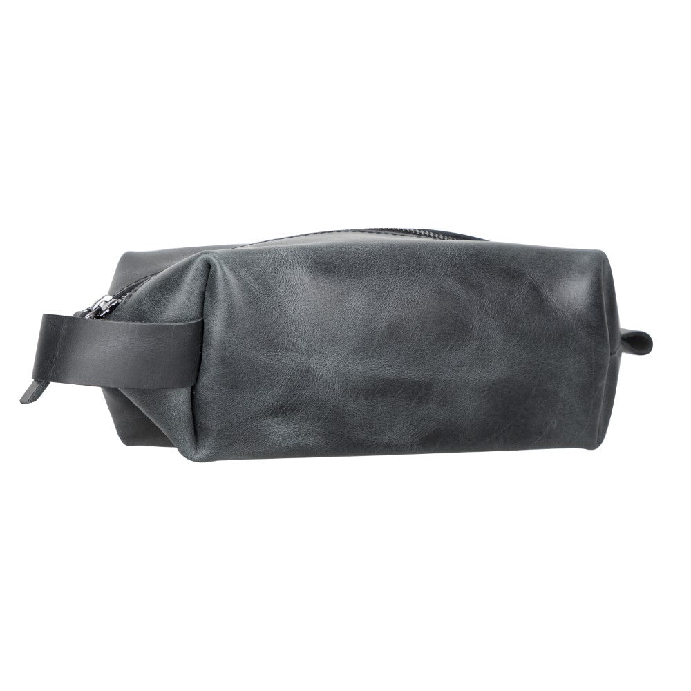 Voyage Marine Blue Hakiki Deri Dopp Kit – Large