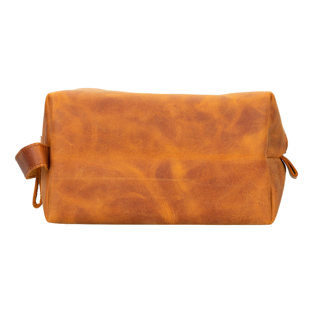 Voyage Moccasin Brown Hakiki Deri Dopp Kit – X Large