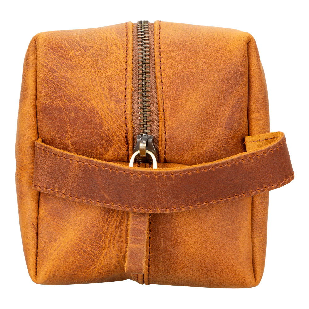 Voyage Moccasin Brown Hakiki Deri Dopp Kit – X Large