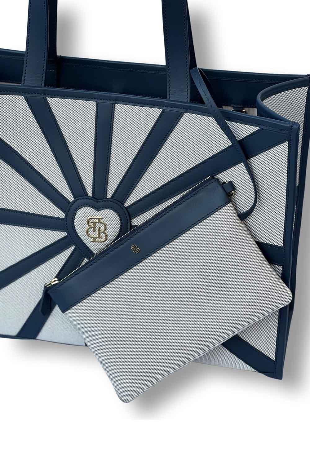 Bloomsbury-Sun Goddess - Lacivert-Omuz Çantası-6-Milagron.com