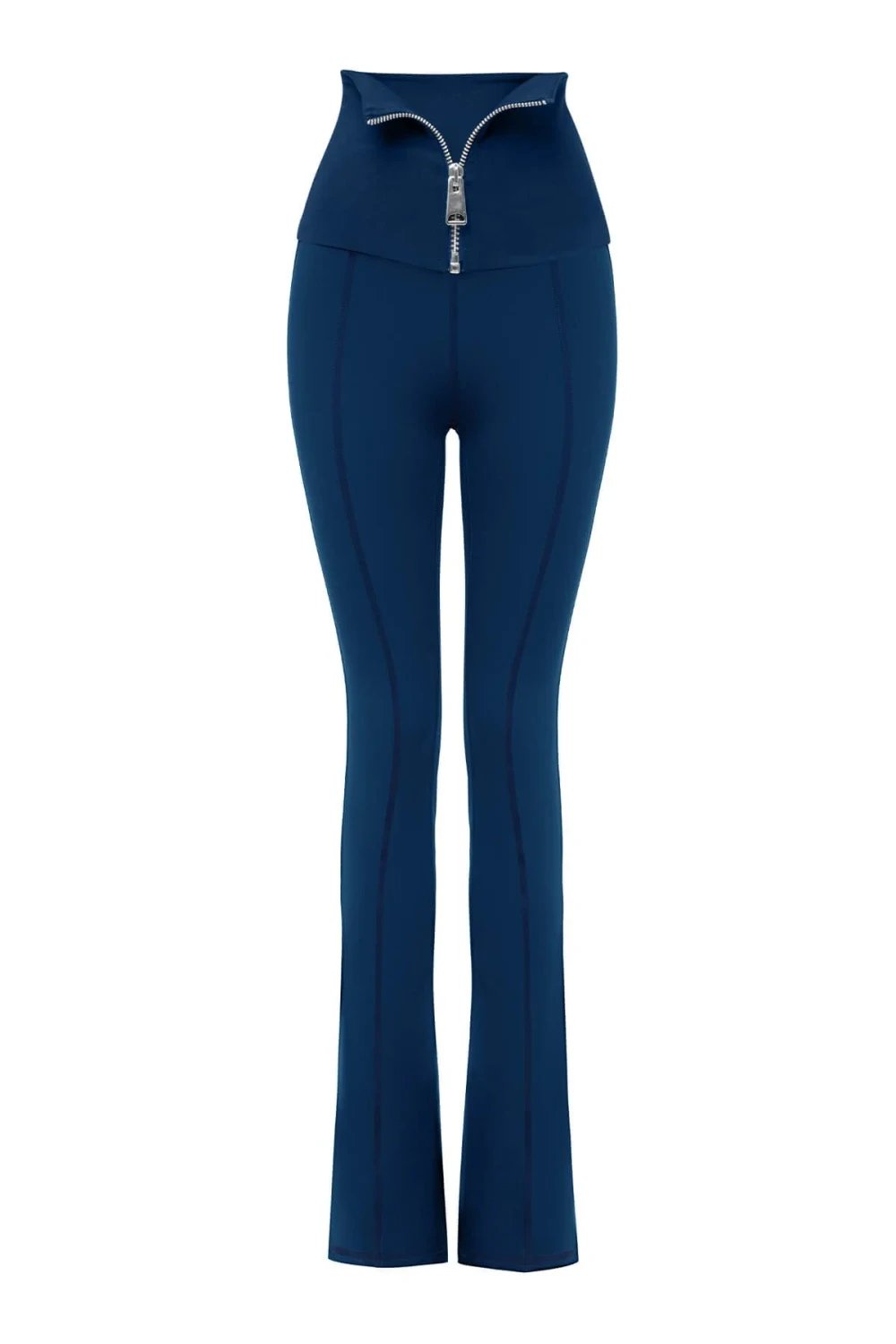 Bo&Po-Annalisa Corset Flare Leggings Blue-Activewear-3-Milagron.com