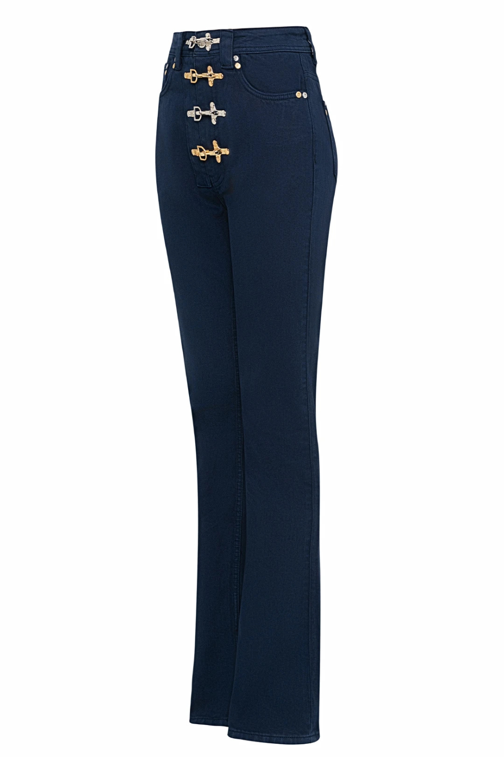 Bo&Po-Gaia Flare Jeans Parliament Blue - Mix-Kot Pantolon-2-Milagron.com