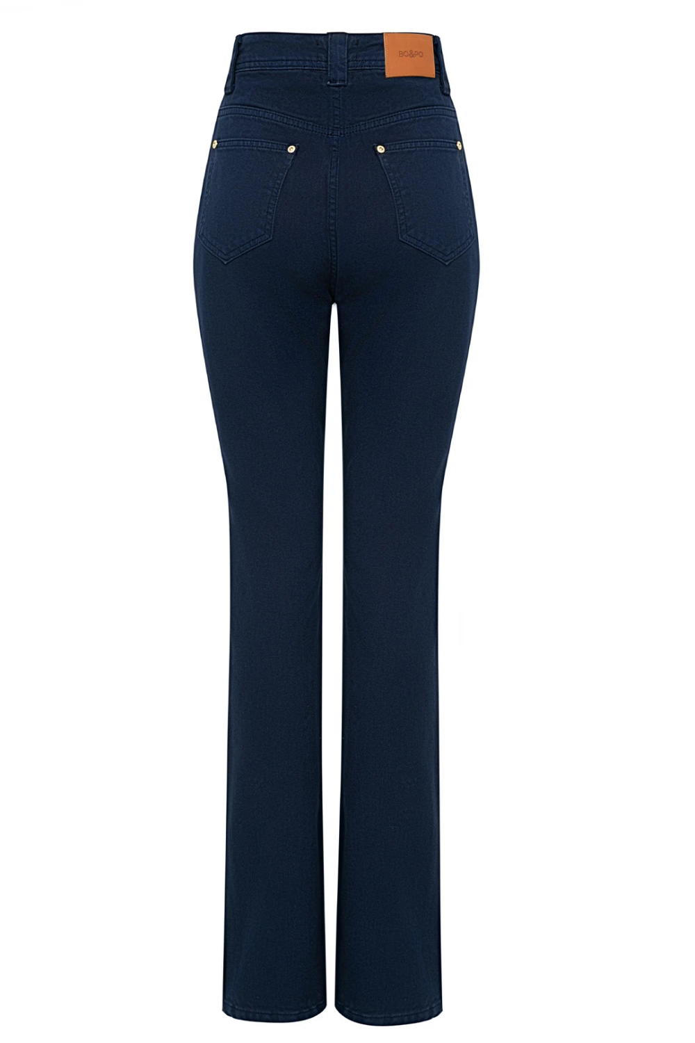 Bo&Po-Gaia Flare Jeans Parliament Blue - Silver-Kot Pantolon-3-Milagron.com