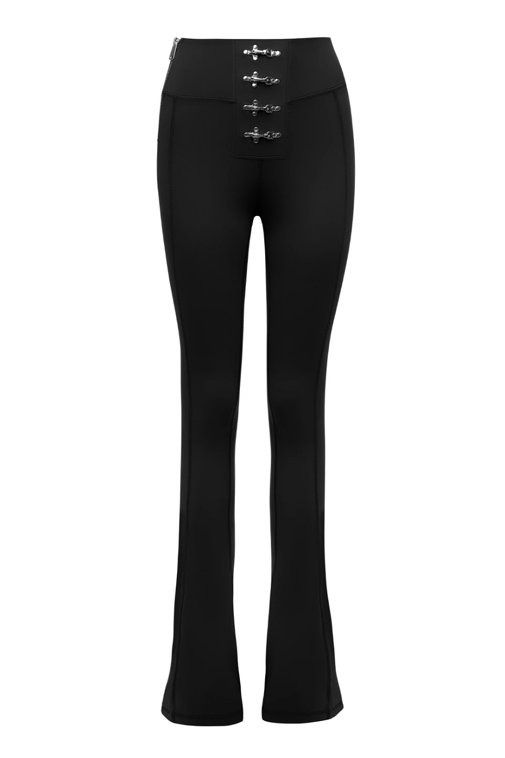 Bo&Po-Gaia Flare Leggings Black-Tayt-1-Milagron.com