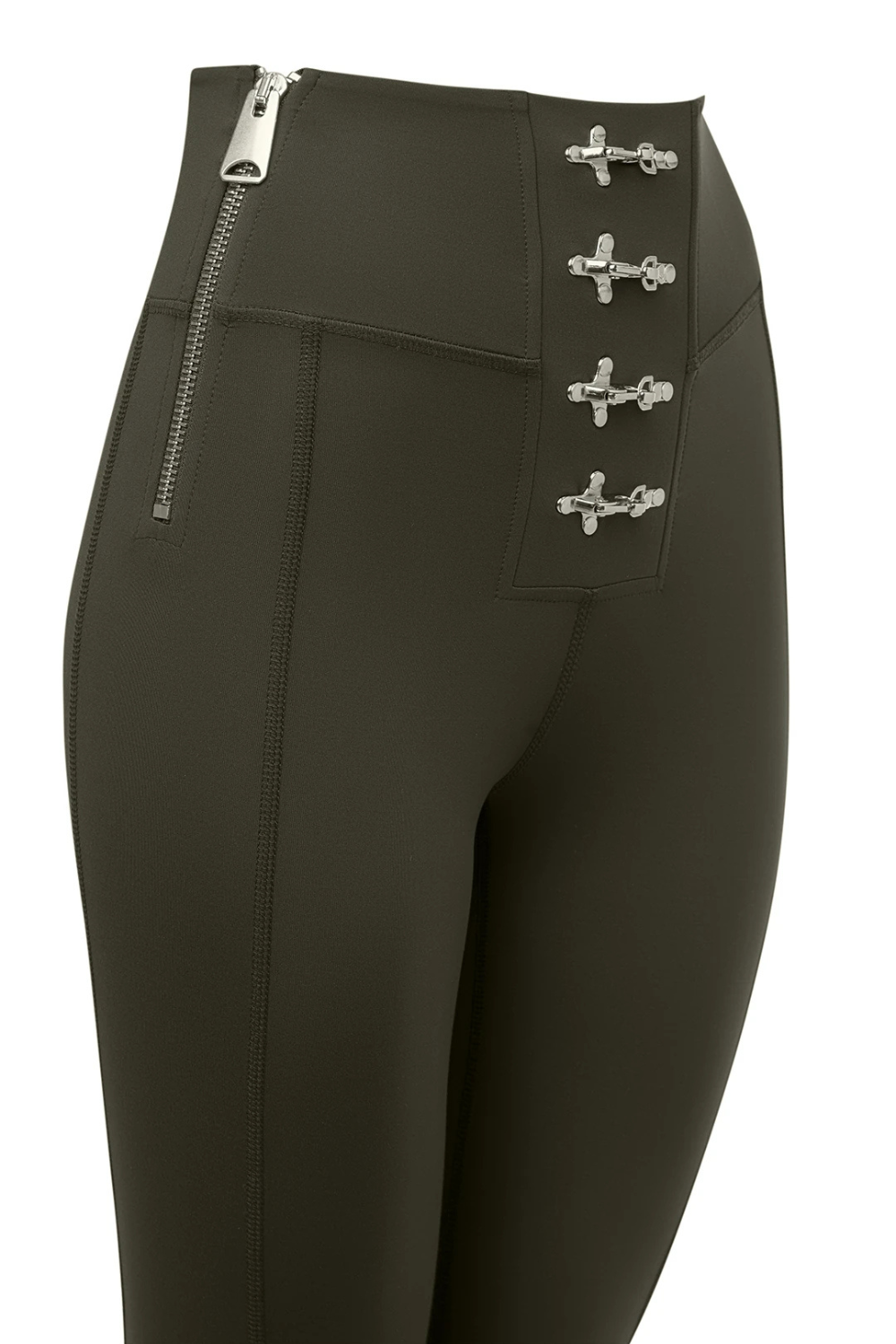 Bo&Po-Gaia Flare Leggings Khaki-Tayt-4-Milagron.com